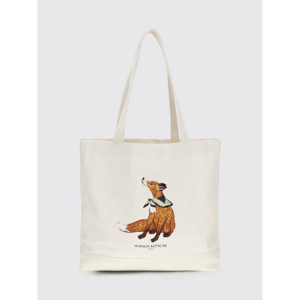 Maison Kitsune Shoulder Bag Men Ecru